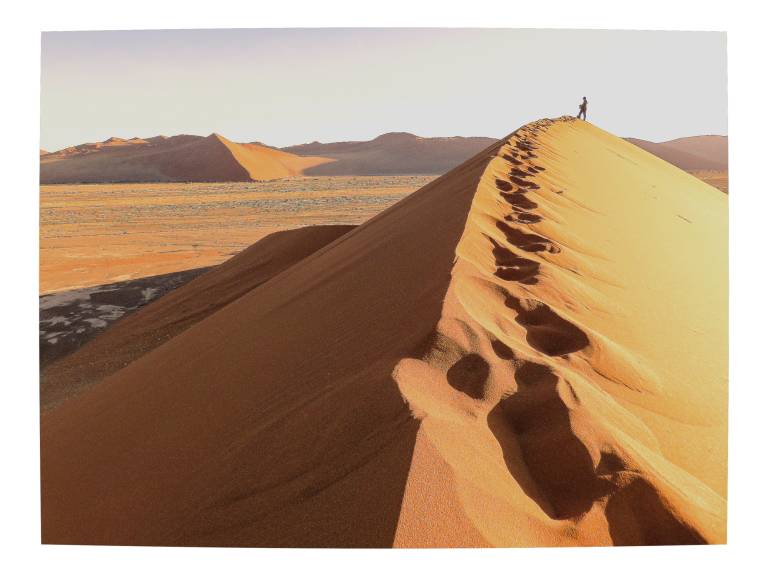 Nearly at the top of Dune 45, Namibia - Neil Pittaway