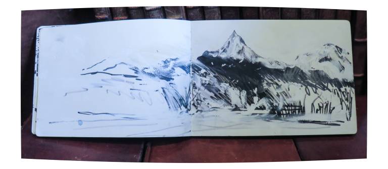 Annapurna Sketchbook from the Annapurna Base Camp Trek in Nepal - Neil Pittaway