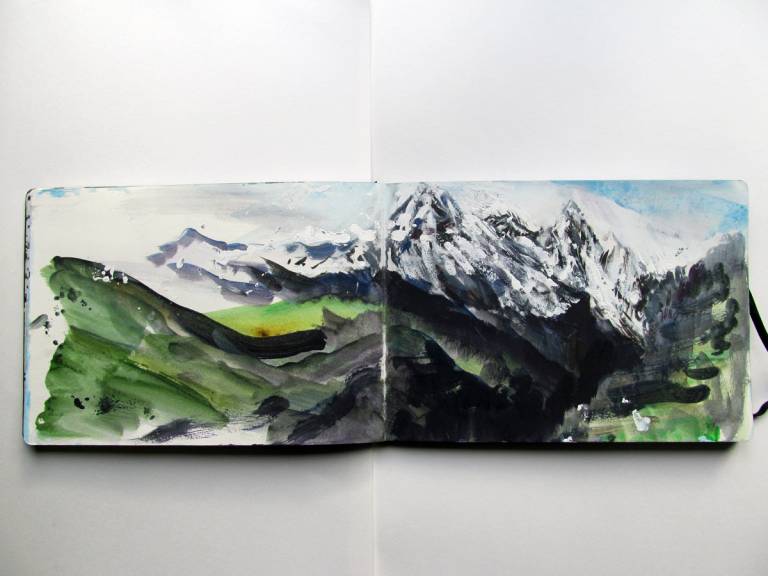 Annapurna Sketchbook from the Annapurna Base Camp Trek in Nepal - Neil Pittaway