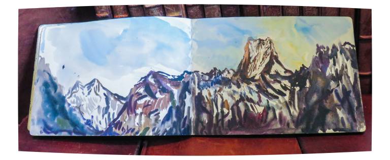 Annapurna Sketchbook from the Annapurna Base Camp Trek in Nepal - Neil Pittaway