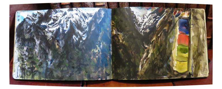 Langtang and Gosaikunda, Nepal, Sketchbook - Neil Pittaway