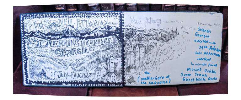 Georgia  Caucasus Sketchbook - Neil Pittaway