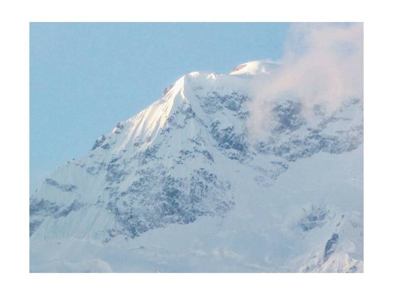 Closer mountain view Annapurna, Nepal - Neil Pittaway