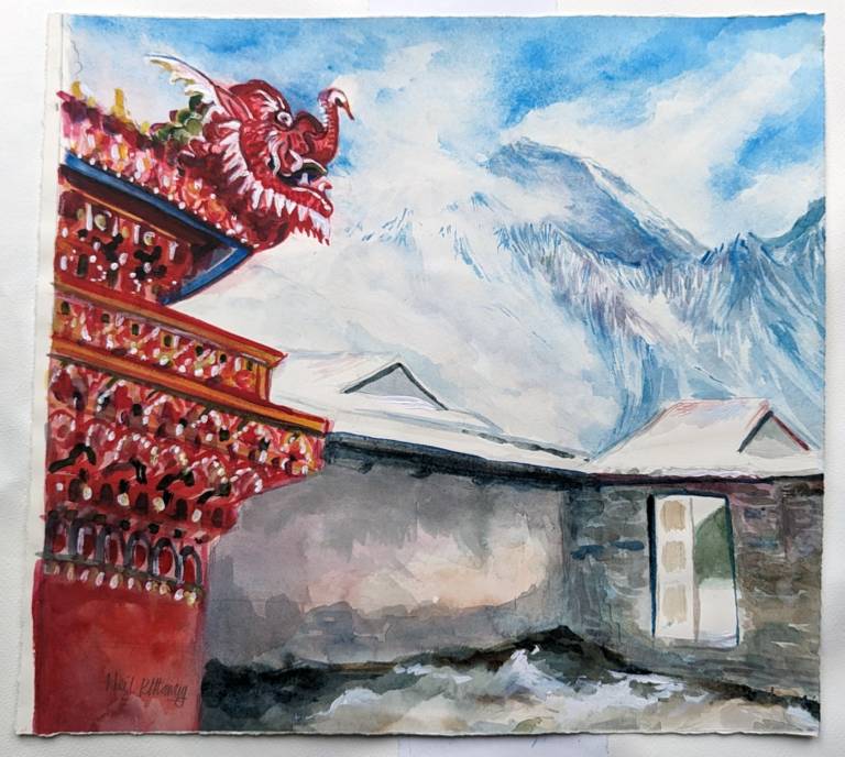 Everest from Tyangboche Nepal - Neil Pittaway