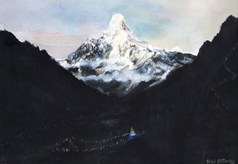 Amadablam from Khunjung, Nepal - Neil Pittaway