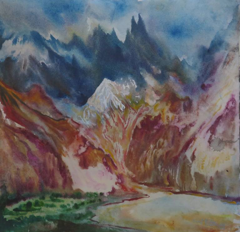 View from near Skiu, Markha Valley Ladakh - Neil Pittaway