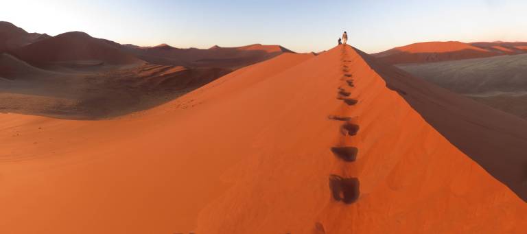 On top of Dune 45 at dawn, Namibia, Africa - Neil Pittaway