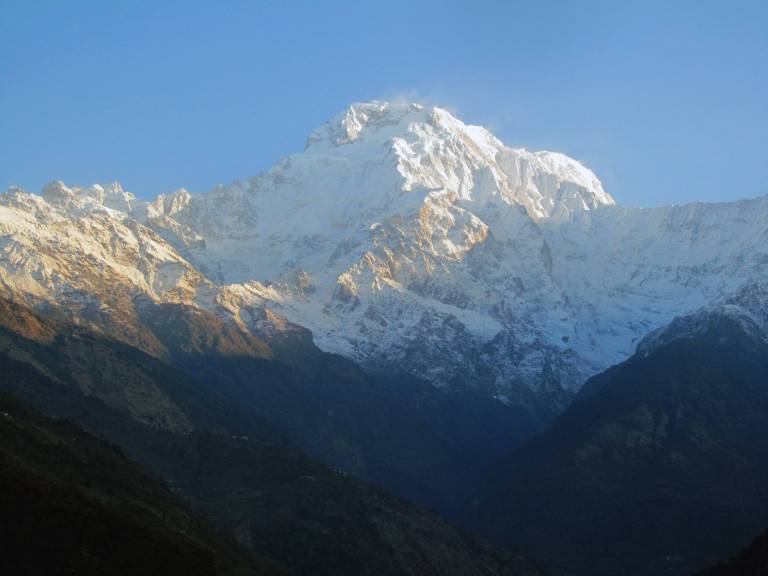 Annapurna South in morning light, Nepal - Neil Pittaway