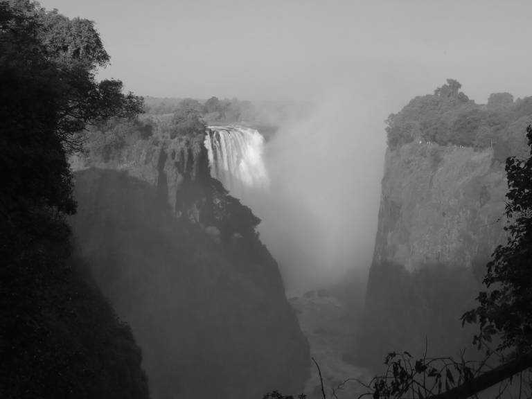 Victoria Falls in Black and White from Zimbabwean Side - Neil Pittaway
