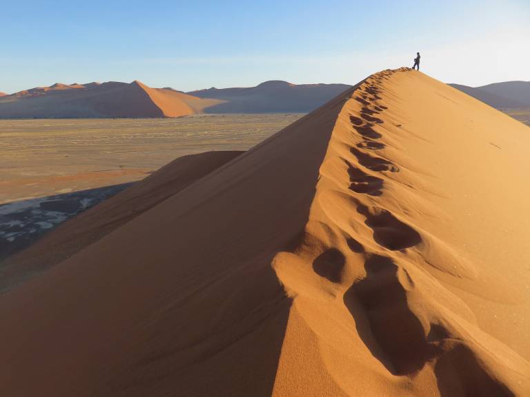Approaching the summit of Dune 45, Deadvlei, Namibia - Neil Pittaway