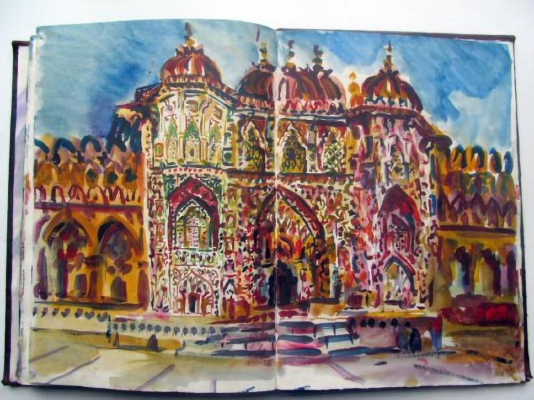 Sketch of the Amber Palace Jaipur, India - Neil Pittaway