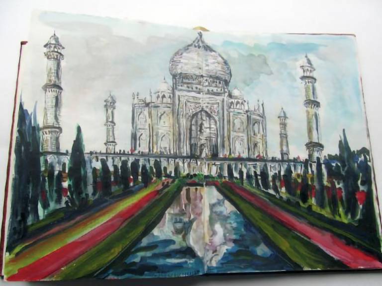 Sketch of The Taj Mahal, Agra, India - Neil Pittaway
