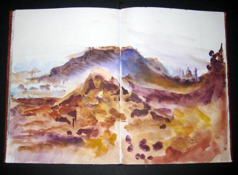 Sketchbook of An Aurangabad Landscape, Marashtra India - Neil Pittaway