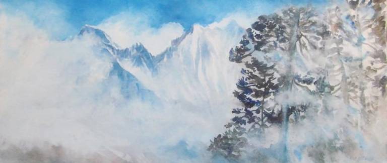 Everest through the mist, Nepal - Neil Pittaway