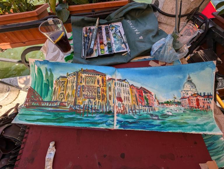 Sketch of The Grand Canal, Venice - Neil Pittaway