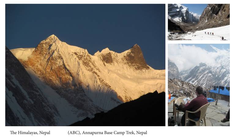 On location in the Nepal Himalayas, Annapurna Base Camp Trek - Neil Pittaway