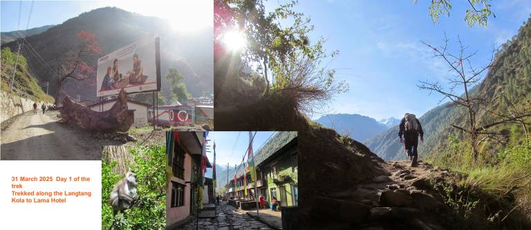 At the start of the trek in the  Langtang region of Nepal - Neil Pittaway