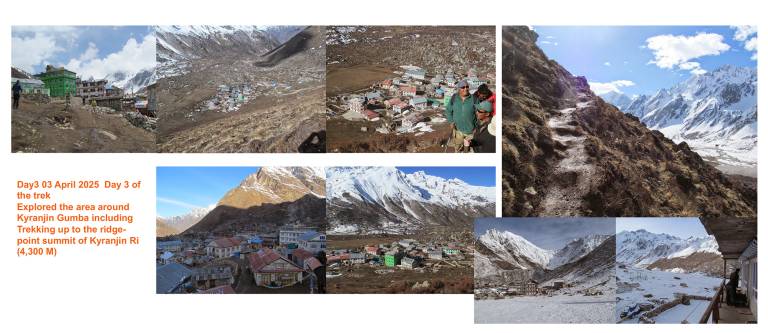 Views from Kyrajin Gumba, Langtang region of Nepal,  which was badly damaged in - Neil Pittaway