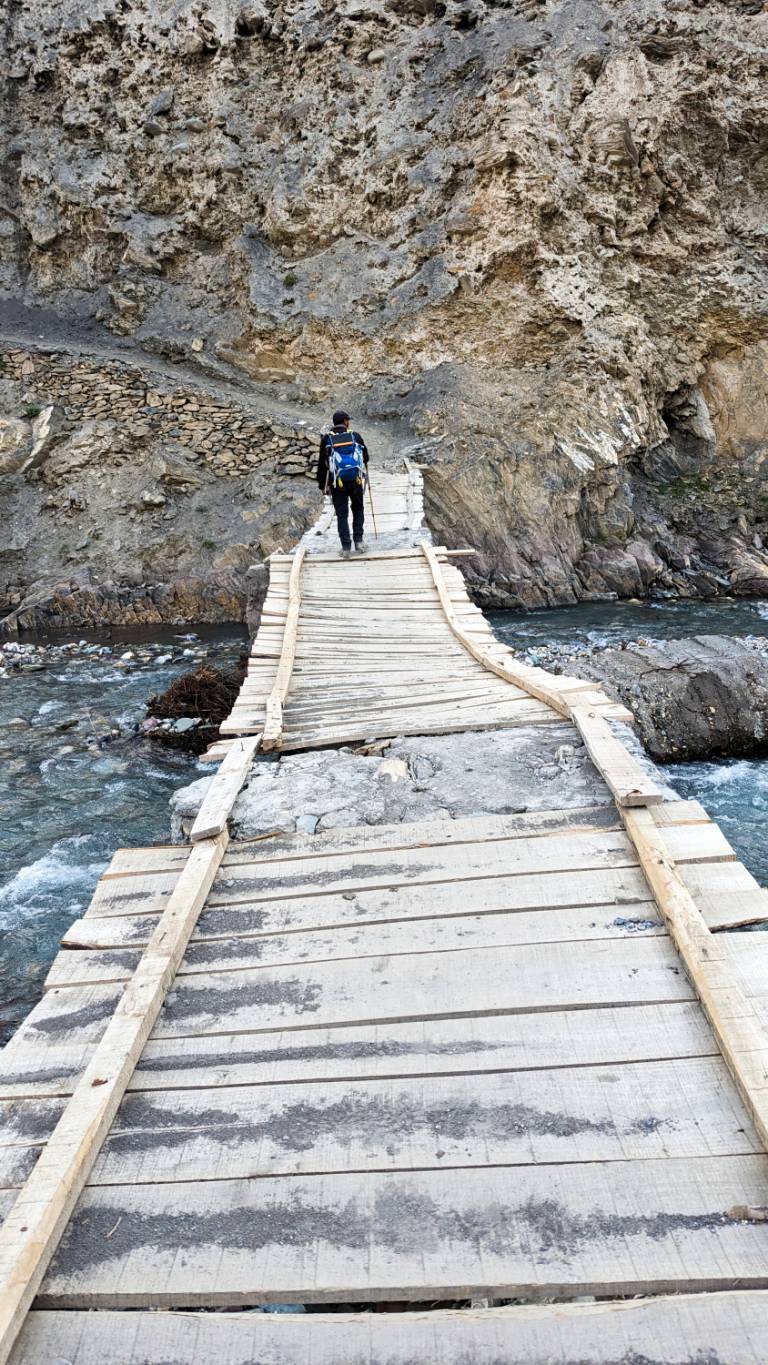 Bridge crossing in the Markha Valley, Ladakh - Neil Pittaway