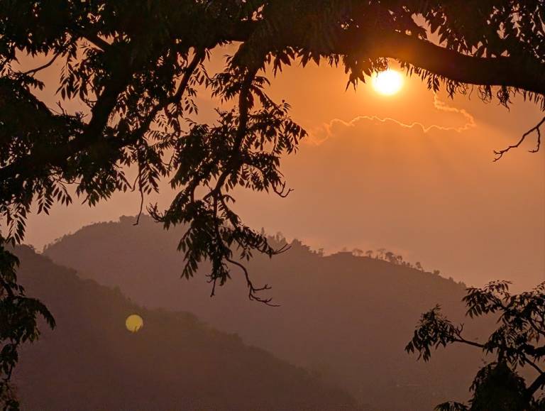 Sunddown above Fewa Lake Pockhara - Neil Pittaway