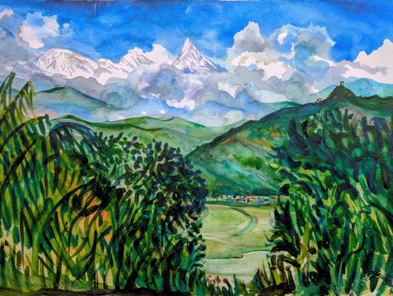 View from the Shiva Temple looking at Machapuchare - Neil Pittaway