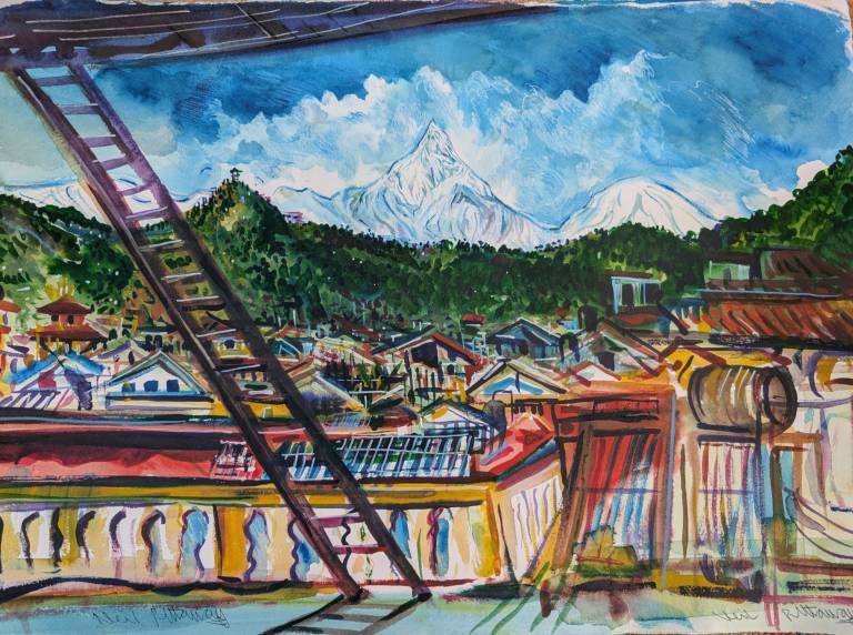 View from the Ciwec Hospital Pockhara - Neil Pittaway