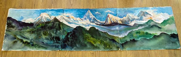 Panoramic View of The Annapurnas from Pockhara - Neil Pittaway