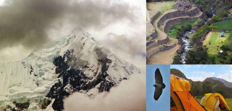 Views and the camp at  LIaqpata Archeological site - Neil Pittaway