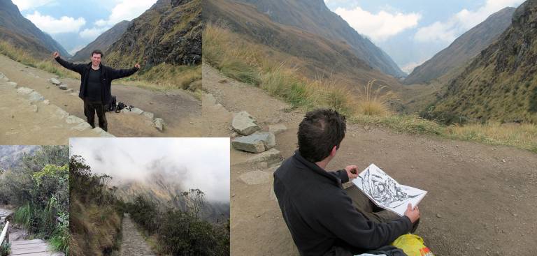 From top of  Dead Woman's Pass, Inca Trail - Neil Pittaway