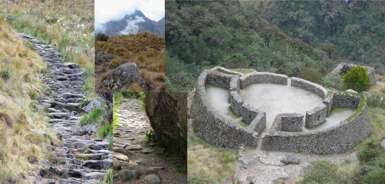 Inca Ruins and Pathways on the Inca Trail - Neil Pittaway
