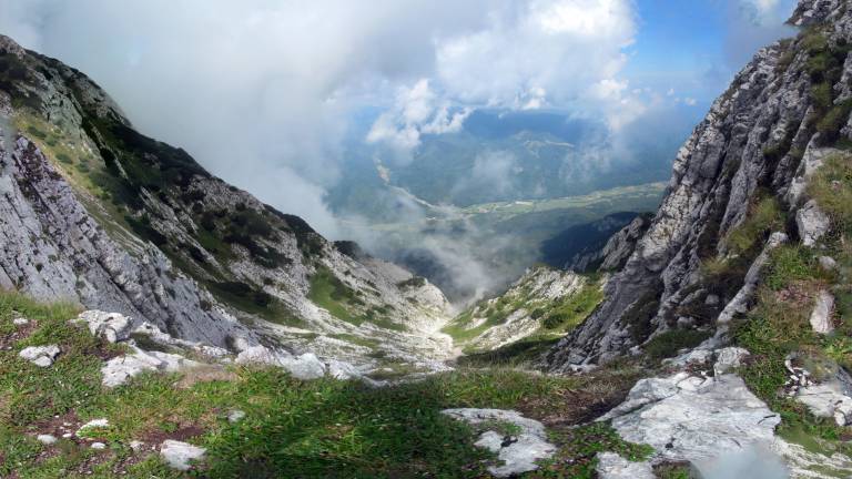 Panoramic view from Piatra Craiului Ridge, Romania - Neil Pittaway