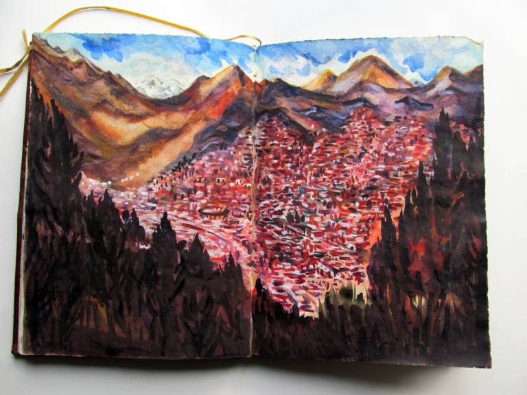 View of Cusco surrounded by the Andes, Peru - Neil Pittaway