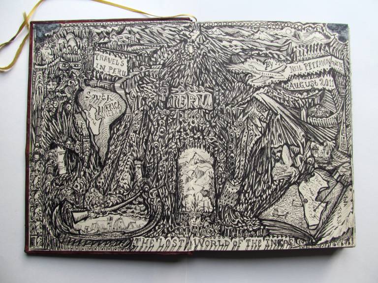 Peru Sketchbook title page - Neil Pittaway