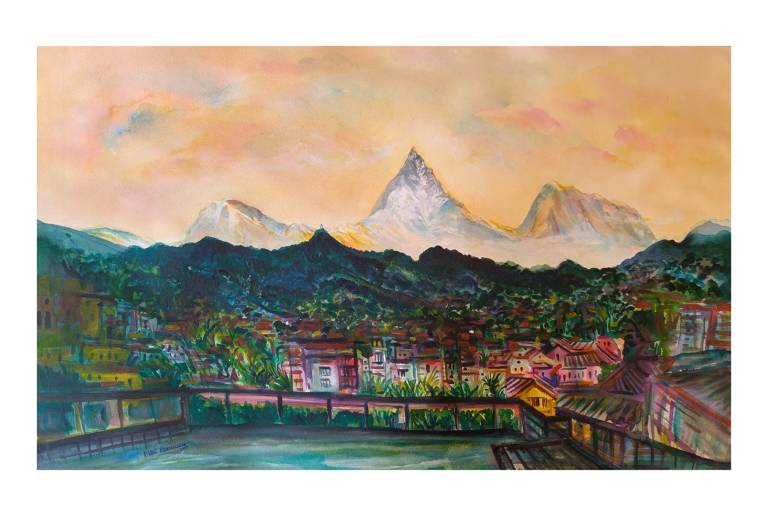Annapurna  View Point from The Dhalia Pokhara Nepal - Neil Pittaway