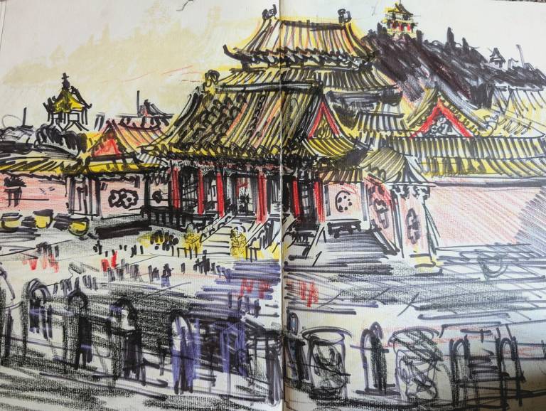View of The Imperial Appartments The Forbidden City Beijing - Neil Pittaway