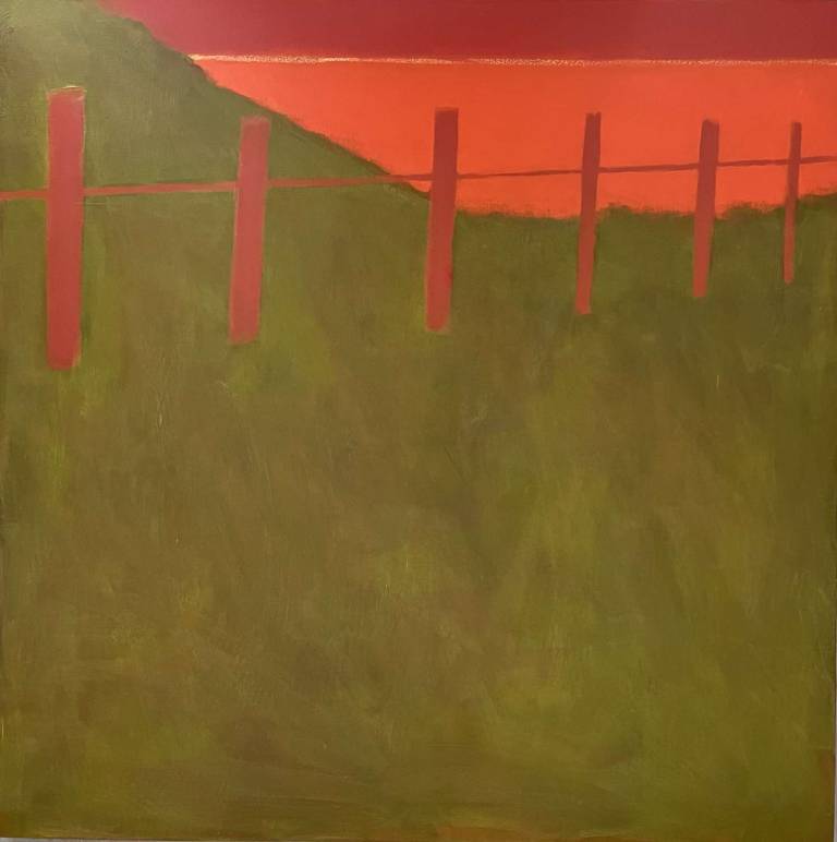 Red Fence - Louise Kidd