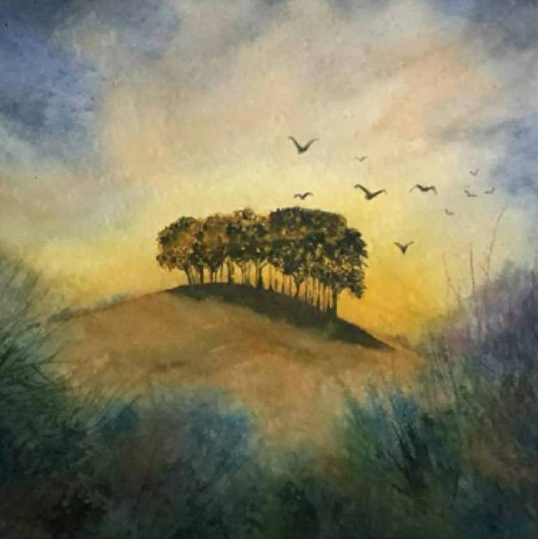 Coming home, dusk, Cookworthy Knapp - Cathy Eastment Art