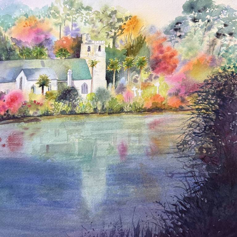 Holy Moly! St Just in Roseland Church - Cathy Eastment Art
