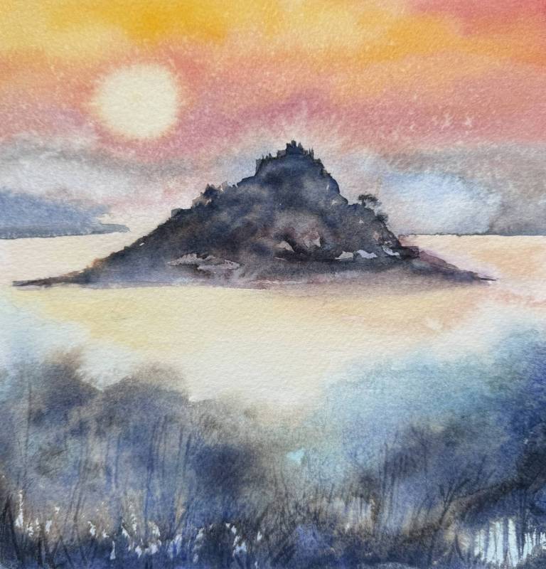 Amber Tide, St. Michael’s Mount - Cathy Eastment Art