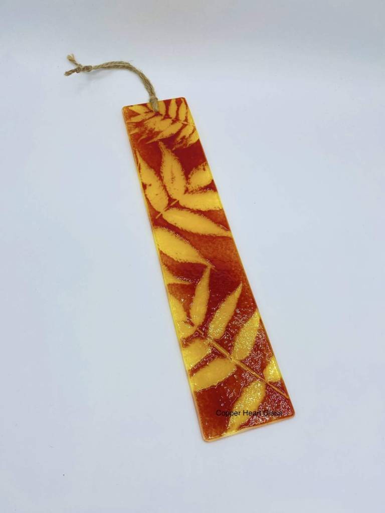 Phytology Suncatcher (Red/Yellow) - Copper Heart Glass