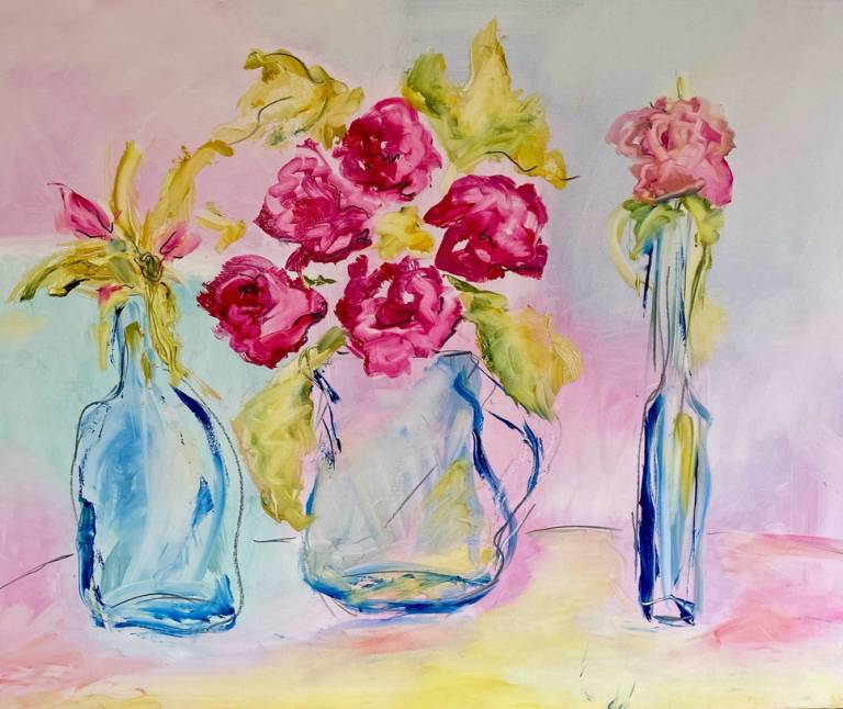 Roses in Glass - Alison Summerfield