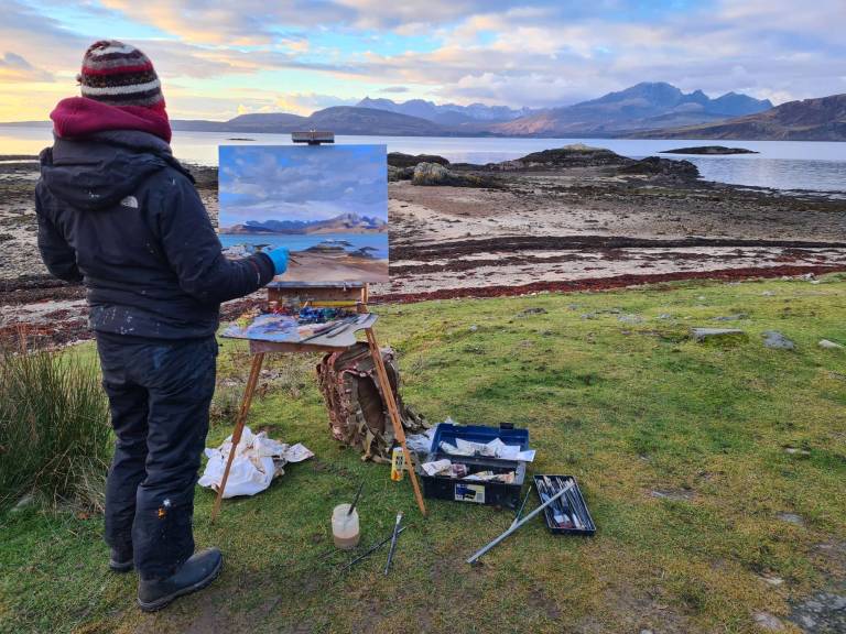 Painting on location - 