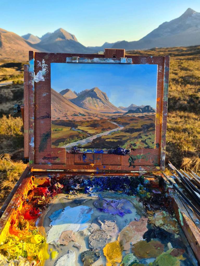 Painting on location - 