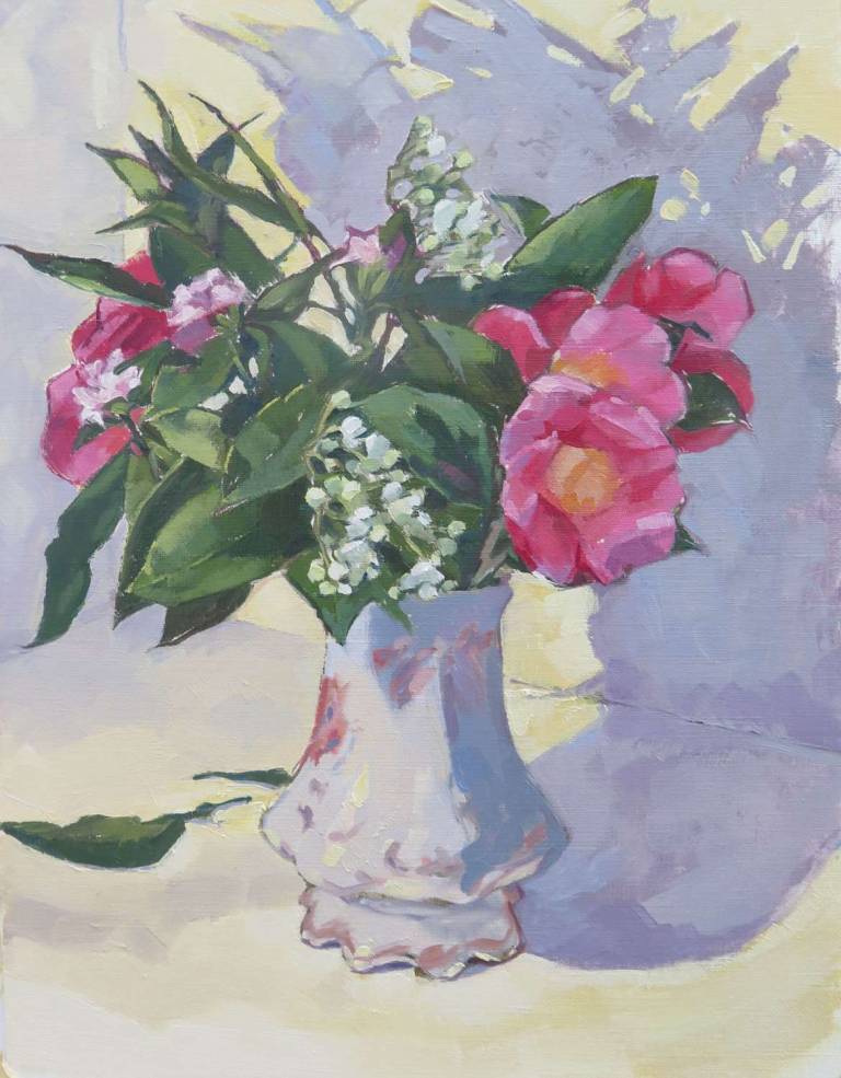 Camellias and Daphne - Minnie McNaughton