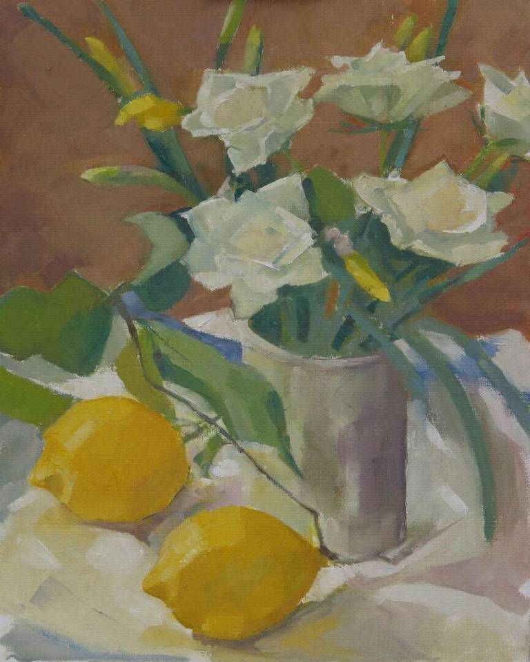 Sicilian lemons and roses - Minnie McNaughton