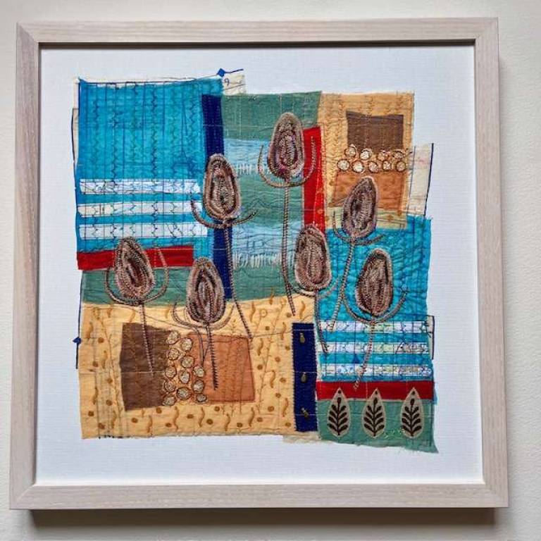 Teasels in the shingle - Snettisham - Diana Browne