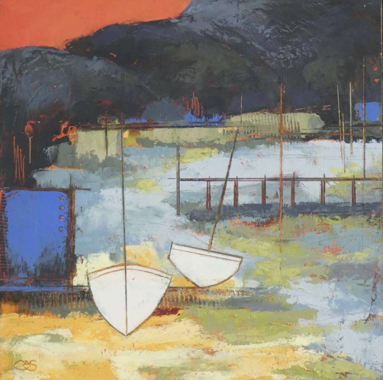 Red Sky Estuary - Charlotte Sainsbury