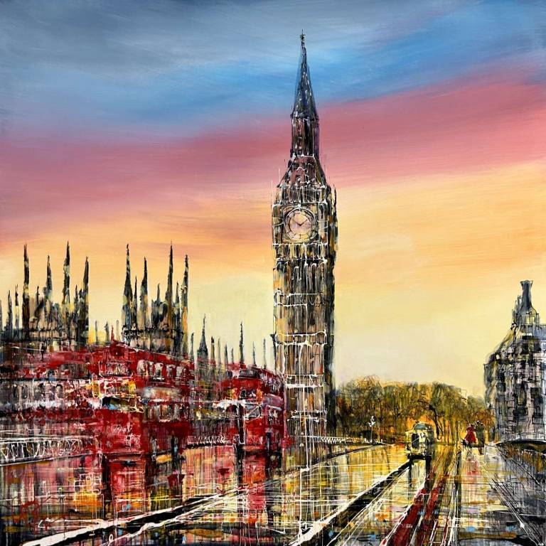 Big Ben Sunset - Nigel  Cooke