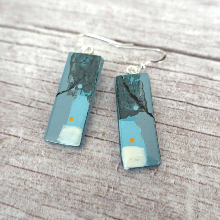 Slate Blues Earrings - Jenny Hoole