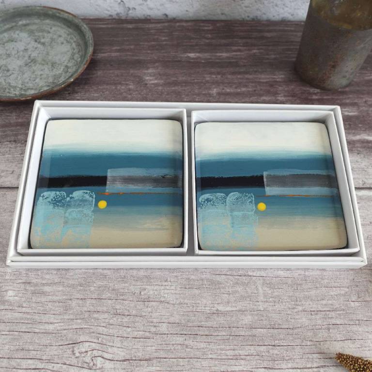 Abstract Minis - Aquamarine Sands - Jenny Hoole